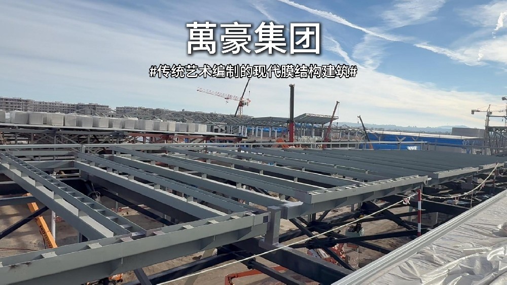 塞爾維亞國家展覽館正在逐漸成型，嶄露崢嶸景象