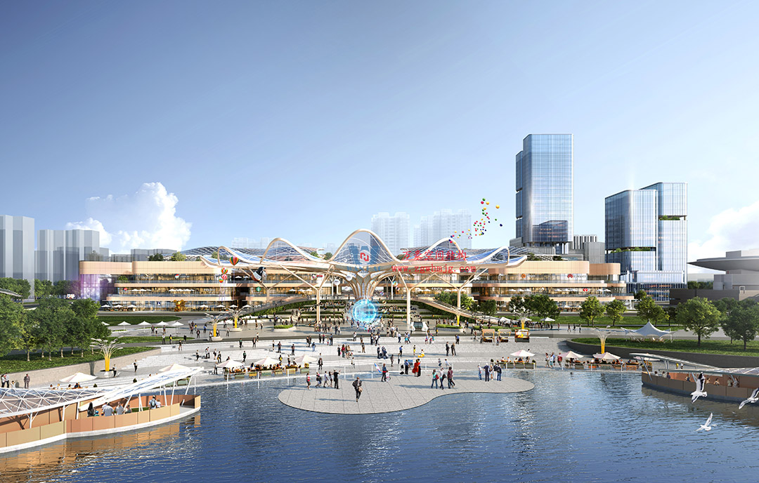 喜報｜浙江萬豪集團成功中標石家莊太平河片區(qū)合生匯大型ETFE商業(yè)天幕！