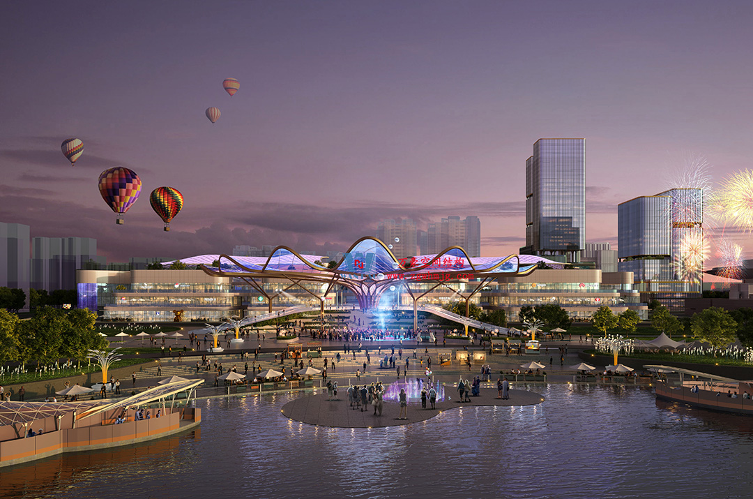 喜報｜浙江萬豪集團成功中標石家莊太平河片區(qū)合生匯大型ETFE商業(yè)天幕！